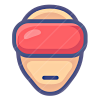 VR R icon